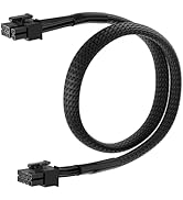Aukuoy PCIe Cable for MSI Power Supply, PCIe 8 Pin Male to 6+2 Pin GPU Male, 18AWG Modular PSU Po...