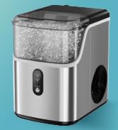 EUHOMY Nugget Ice Makers Countertop, Pebble Ice Maker Machine with 35lbs/24H Soft Ice, Self-Clean...