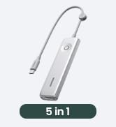 UGREEN USB C Hub 5-in-1 Revodok, Slim Portable USB-C Adapter with 100W PD Charging, 4K@60Hz HDMI,...