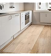 OstepDecor Clear Runner Rug for Hallway, 24 x 72 Inch Clear Floor Protector, Waterproof Kitchen S...