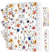 Ospelelf 18-Months Planner 2025 2026 Monthly Weekly Planner Spiral Bound, PVC Cover Life Planners...