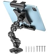 OHLPRO Heavy Duty Drill Base Tablet Holder for Car &amp; Truck Dashboard Mount with 360 Adjustable 2-...