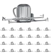 Anyhome 24 Pack 6 Inch Can Light Housing,New Construction Recessed Lighting Housing,Air Tight,E26...