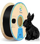 YOUSU Carbon Fiber PETG 3D Printer Filament 1.75mm 1KG(2.2lbs), PETG Plus with Better Physical Pr...