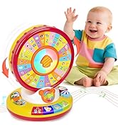 Learning &amp; Musical Toys for 1 2 3 Year Old Boys Girls, 360° Spin and Sing Alphabet Zoo with Light...