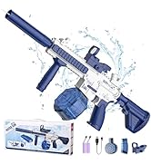 Electric Water Gun,Squirt Gun Toy,Automatic Water Gun Long Range Blaster Up To 32 FT,Outdoor Pool...