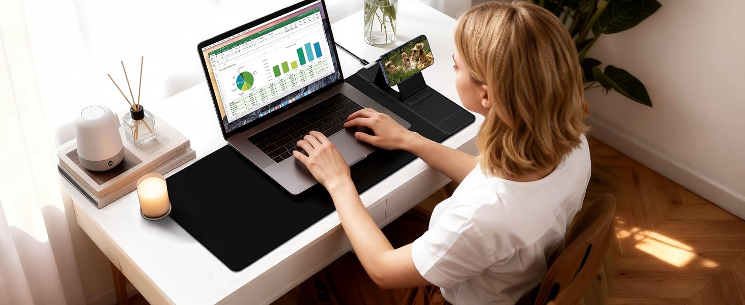 mouse pad with wireless charger