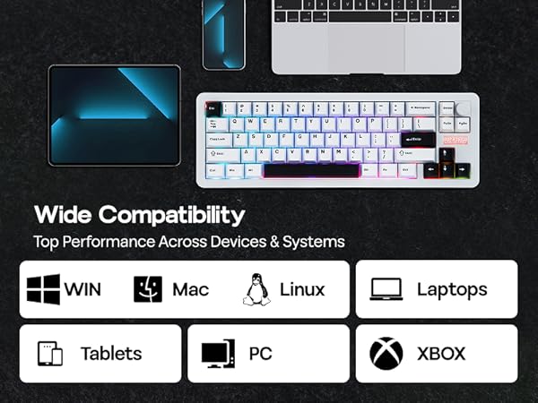 Galaxy68 Wireless Mechanical Keyboard in Aluminum with QMK/VIA Support