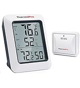ThermoPro TP60S Digital Hygrometer Indoor Outdoor Thermometer Wireless Temperature and Humidity G...