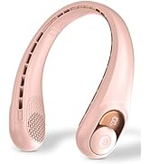 Neck Fan, Personal Fan with LED Display, USB-C Rechargeable, 5200mAh-Battery, 3-Speed Adjustment ...