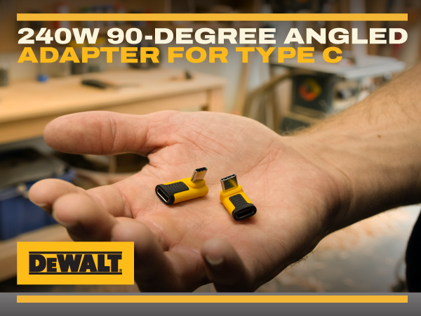 240W 90-degree angled adapter