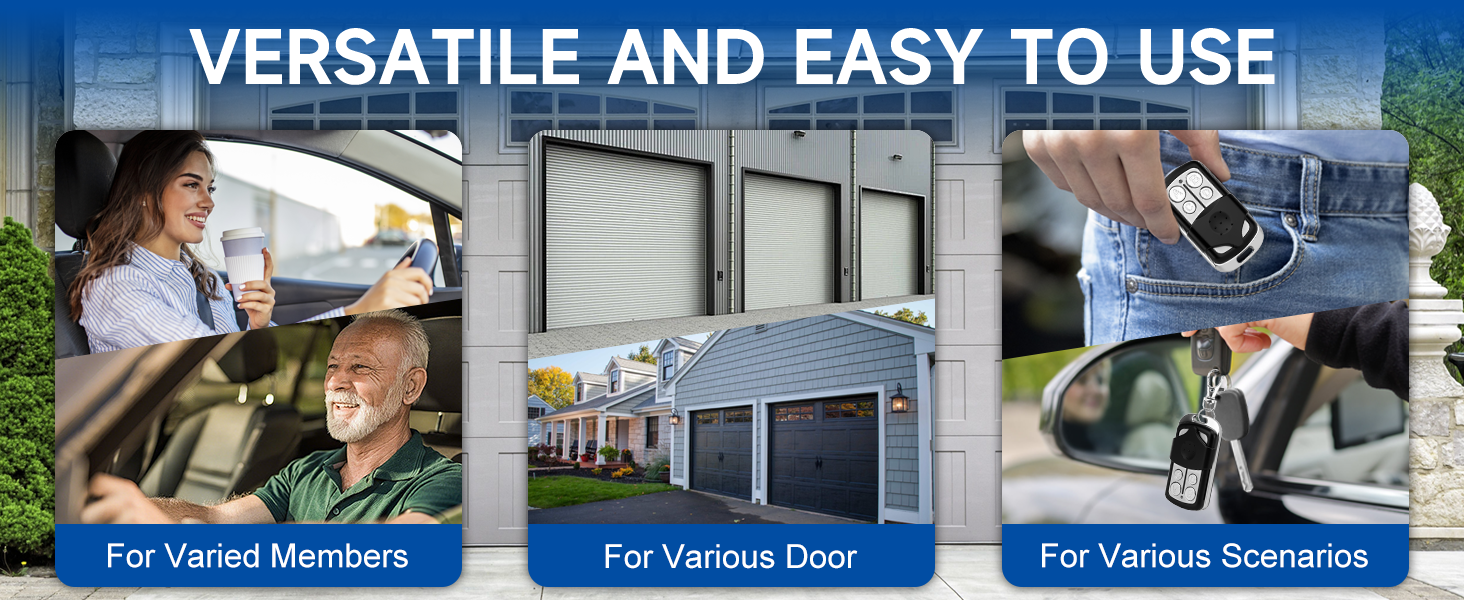 2 for LiftMaster Chamberlain Craftsman Universal Garage Door Opener Remote 893MAX 893LM