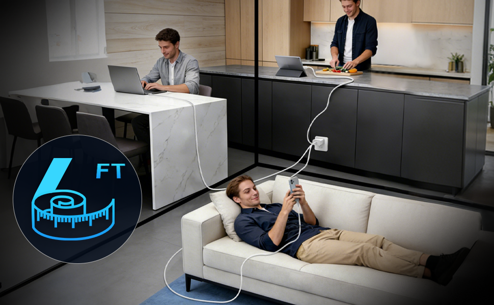 10ft 6ft 3ft usbc cable