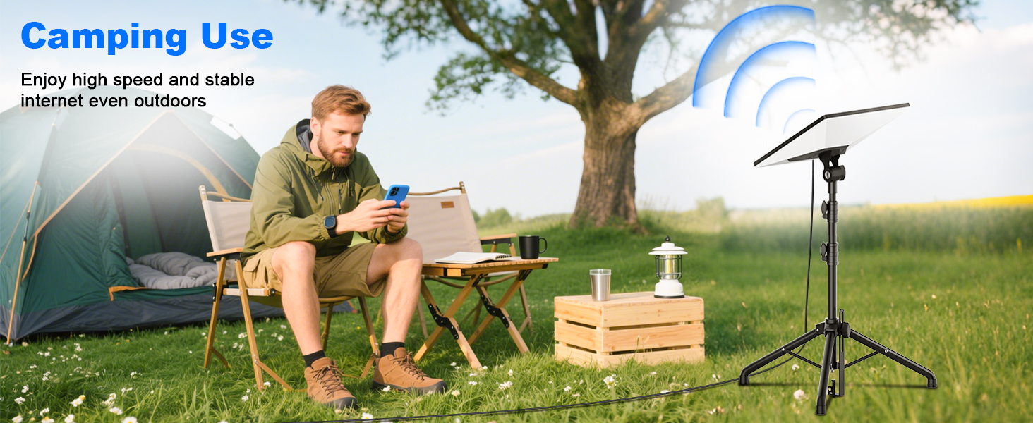 Enjoy high speed and stable internet even outdoors
