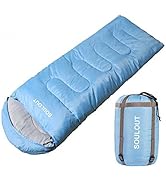 Sleeping Bag,3-4 Seasons Warm Cold Weather Lightweight, Portable, Waterproof Sleeping Bag with Co...