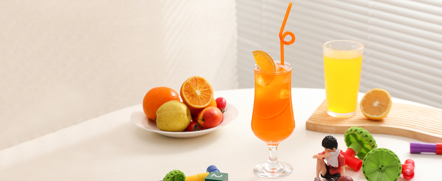 long plastic straws, long straws disposable, bendy straws, bendable straws