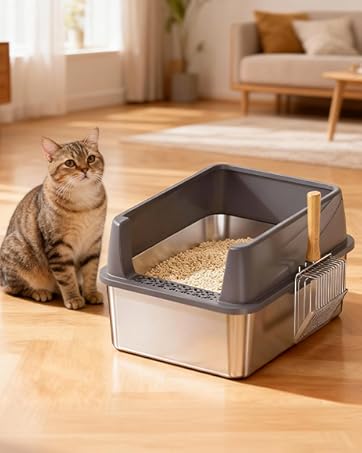 metal litter box
