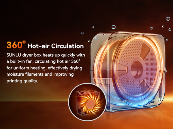 sunlu official filament dryer s1 plus 3d printer filament dryer