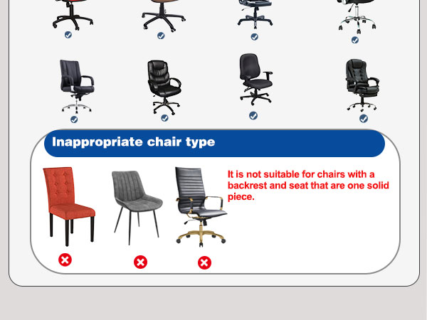 office desk computer chair seat cover black
