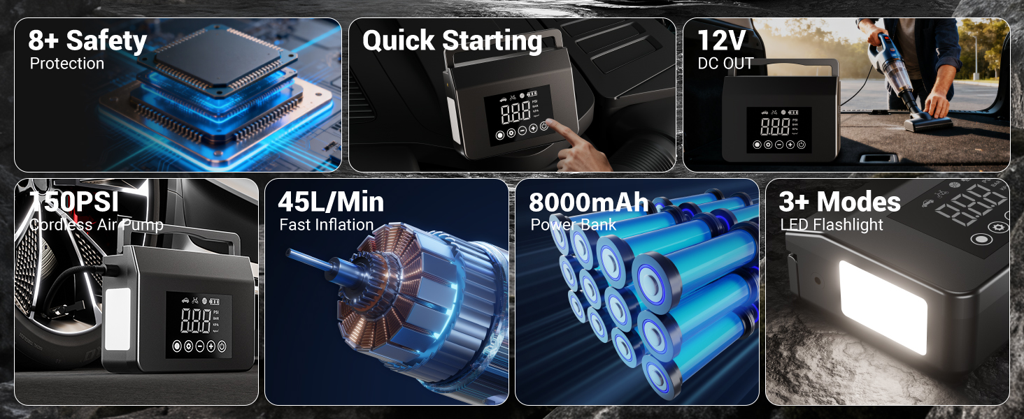 battery jumper starter portable