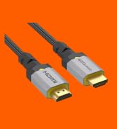 EZQuest Ultra HD HIGH Speed HDMI 10K 60HZ Cable, 2.2 Meter, Nylon Braided, Brushed Anodized Alumi...