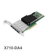 10GbE 4 Port Converged X710-DA4 Network Adapter with Intel XL710BM1 Chipset, Quad SFP+ Port Fiber...