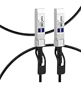 FLYPROFiber 0.5m(1.6ft) SFP+ Cable, 10G DAC Cable, SFP to SFP Twinax Cable, Passive DAC Cable for...