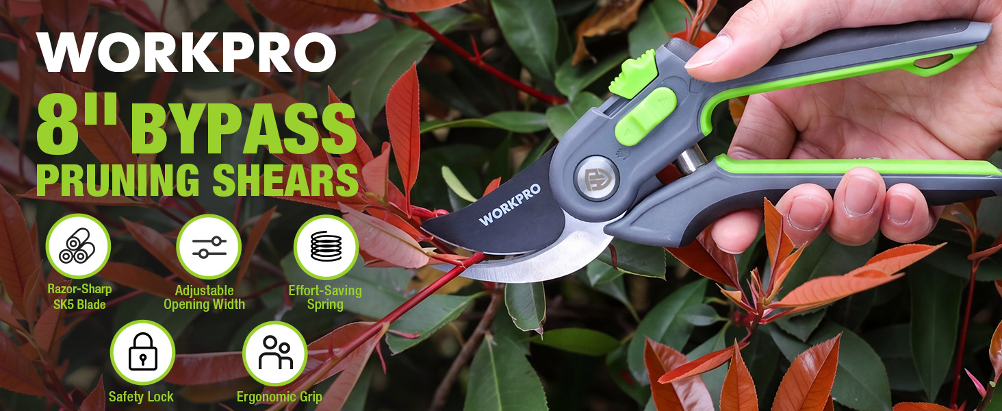 8 INCH BYPASS pruning shears