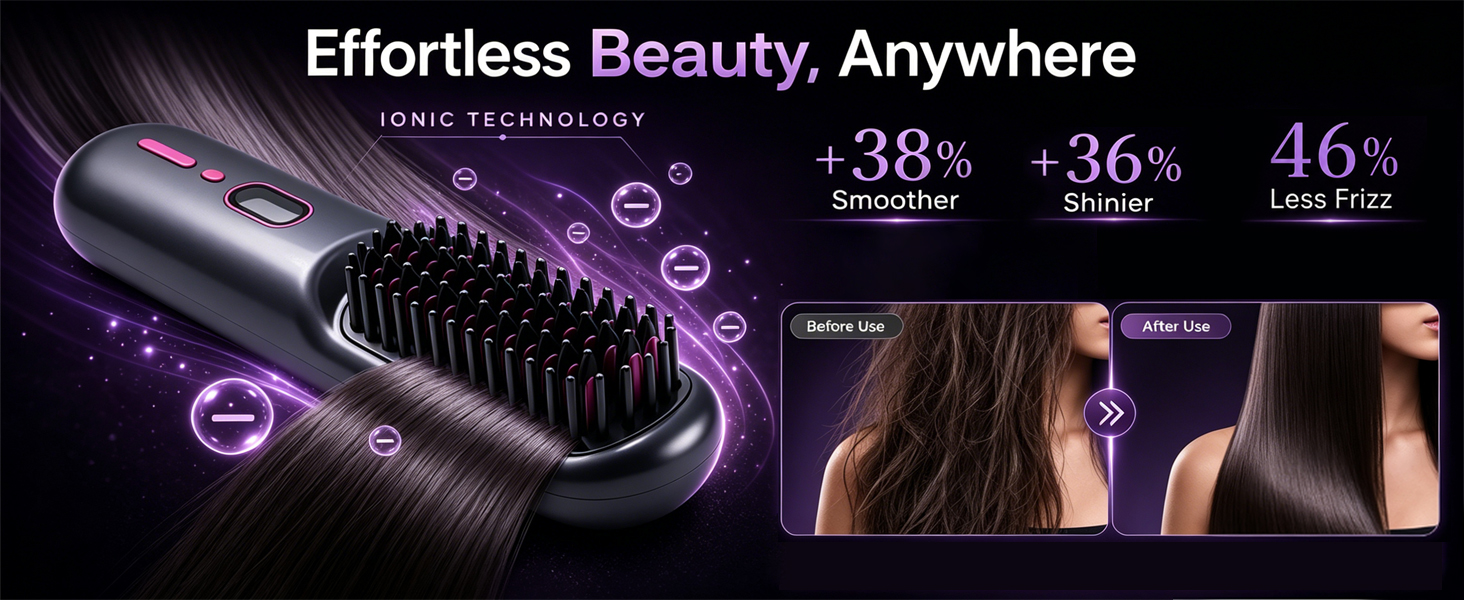 hair straightener brush