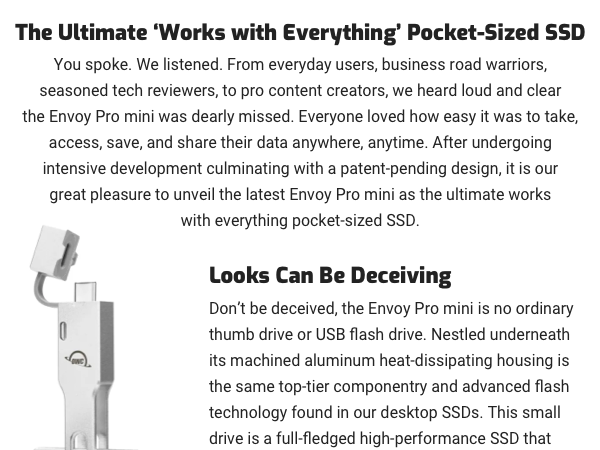 Universally compatible: plug and play with USB or Thunderbolt (USB-C) ports on Mac/PC, iPad, tablet