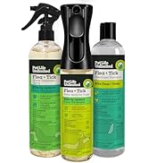 Pet Life Unlimited Natural Flea &amp; Tick 3-Step Kit for Dogs, Plant-Based Prevention and Treatment,...