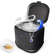 Kunphy Ultrasonic Retainer Cleaner, Jewelry 46kHz Sonic Portable Cleaning Machine 7.5 OZ, Profess...