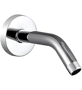 Voolan Shower Arm with Flange and Teflon Tape, Extension Shower Head Arm for Bathroom Fixed Showe...