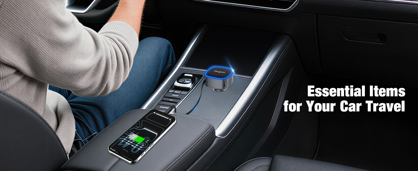 45w Super Fast Charge Car Phone Charger,Gifts for Men Women Car Truck Accessories