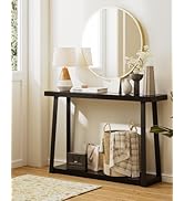 Masupu Console Table with Storage, Sofa Table with Shelf, Narrow Entryway Table for Hallway, Behi...