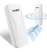 KuWFi Wireless WiFi Bridge 2.4G 300Mbps Access Point Indoor/Outdoor Long Range CPE 1KM IP65 Weath...