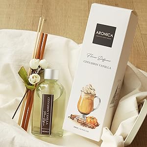 Aronica Cinnamon Vanilla Diffuser with its box