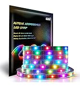 ALITOVE WS2812B LED Strip 16.4ft 150 LEDs Individually Addressable RGB LED Pixel Strip Lights 505...