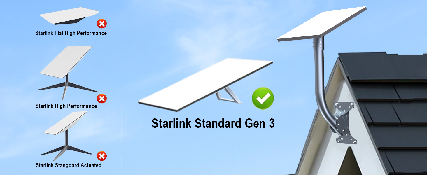 Starlink V3 Wall Mount