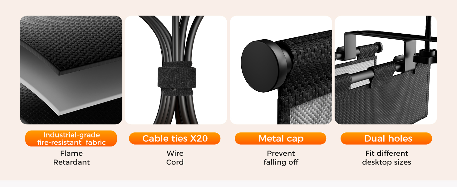 wire management under desk