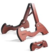WINGO Wood Guitar Stand, Portable Folding A-frame Wooden Floor Stand for Acoustic Electric Classi...