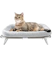 Sunhoo Elevated Cat Bed Foldable Raised Hammock for Small Dog off Floor Indoor Puppy Kitten Cot F...
