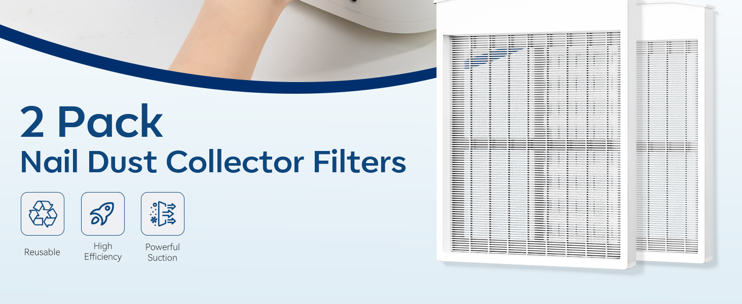 Nail Fan Dust Collector filter