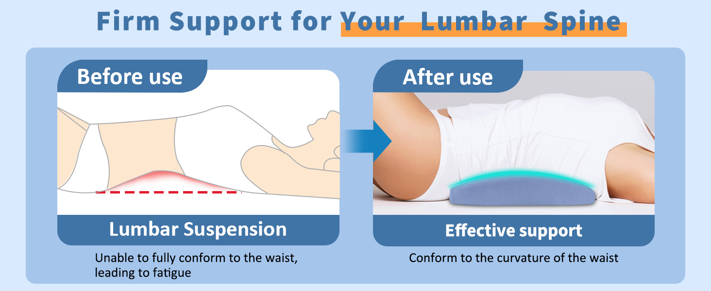 Lumbar Support Pillow for Bed