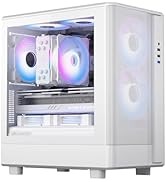 darkFlash Micro-ATX PC Case, Pre-Install 3 PWM ARGB Fans Computer Case, High Heat Dissipation MAT...
