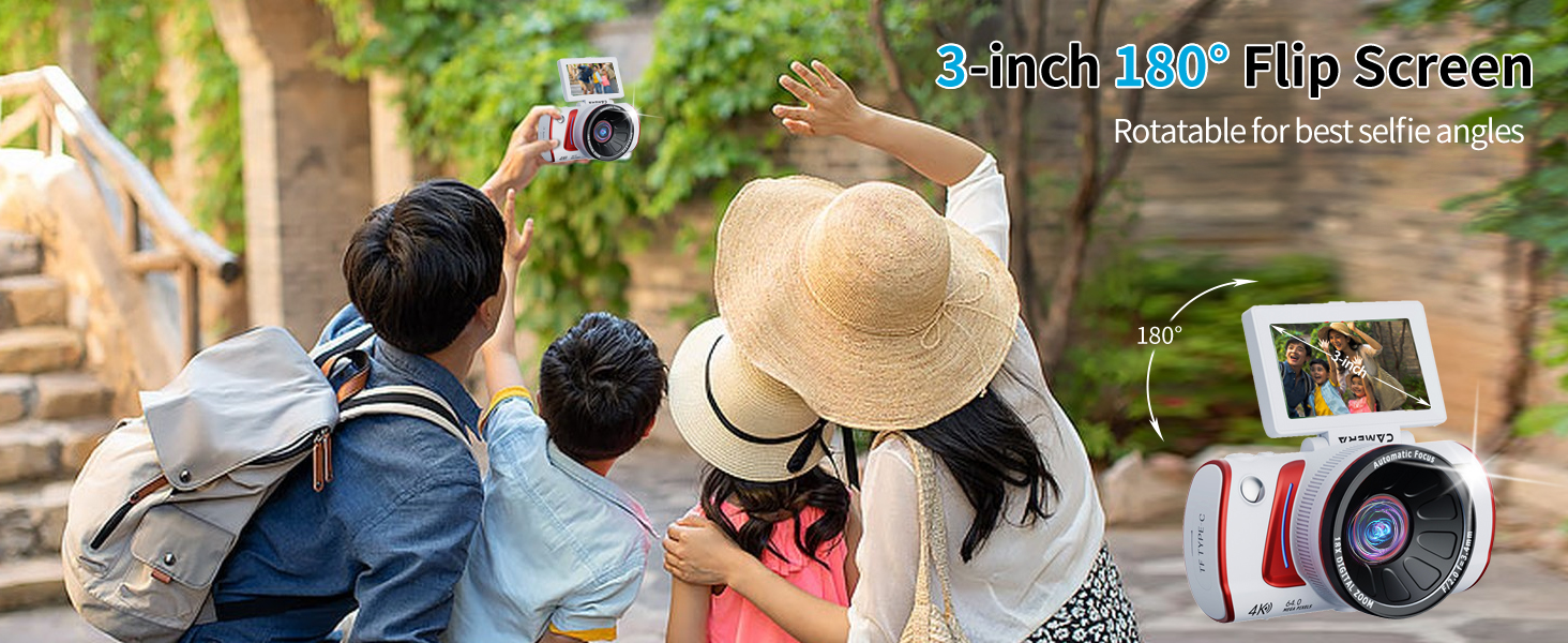 digital camera flip screen