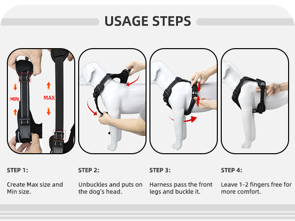 airtag dog harness integrated waterproof apple air tag holder dogs vest harnesses no-pull harness l