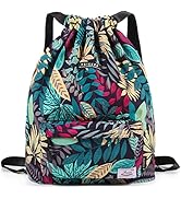 Peicees Waterproof Drawstring Sport Bag Lightweight Sackpack Backpack for Men and Women