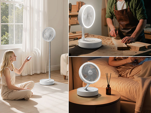 camping fans for tents travel fans portable pedestal fan oscillating abanico portatil recargable