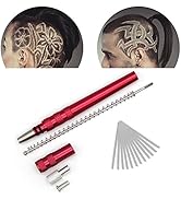 Adecco LLC Hair Razor Pen, Hair Tattoo Trim Styling Face Eyebrow Shaping Device, Engraved Pen wit...